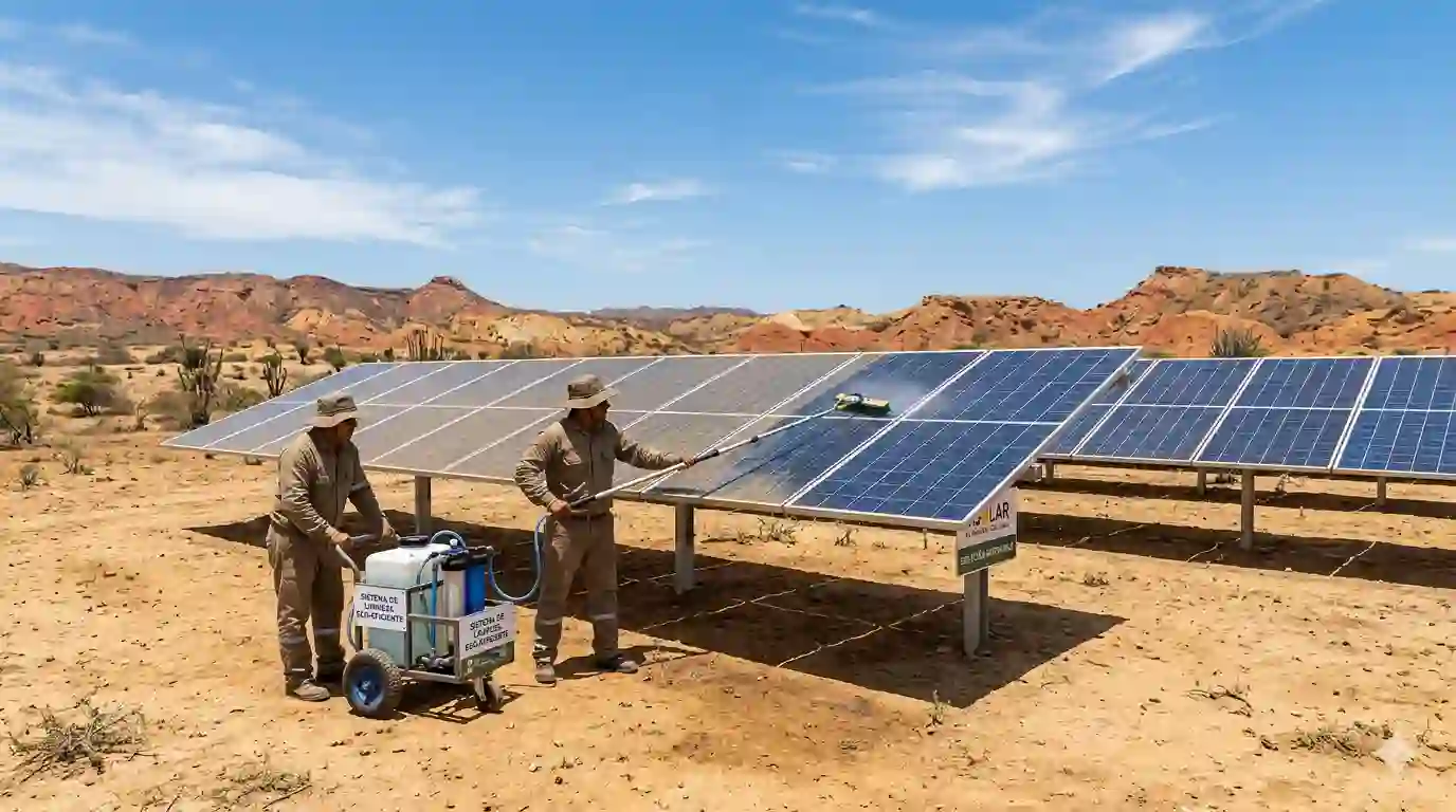 Ahorro de agua limpieza solar