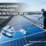 Cepillo suave paneles solares