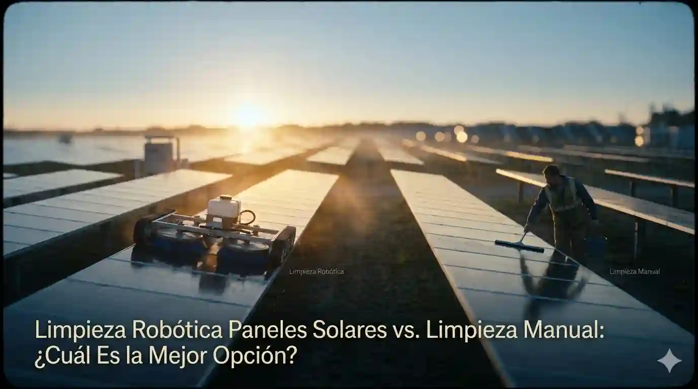 Limpieza Robótica Paneles Solares vs. Limpieza Manual
