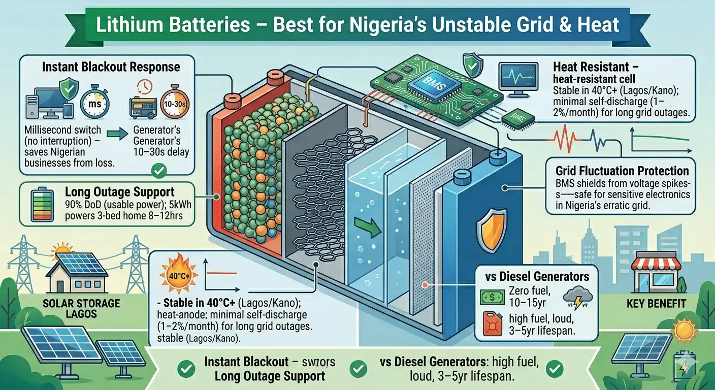 Are Lithium Batteries Best for Nigeria? Unstable Grid Performance