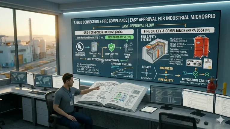 Grid Connection & Fire Compliance | Easy Approval for Industrial Microgrid