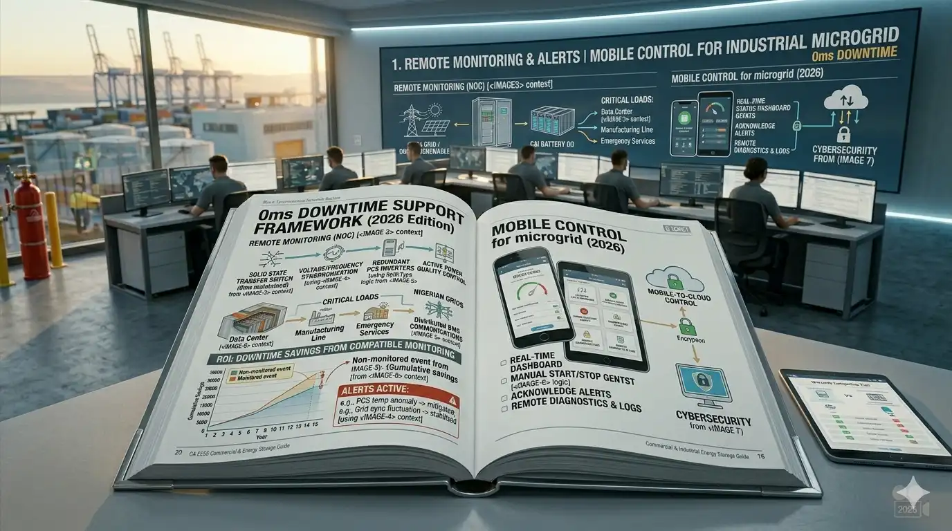 Remote Monitoring & Alerts | Mobile Control for Industrial Microgrid 0ms Downtime