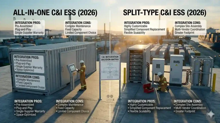 All-in-One vs. Split-Type C&I Energy Storage: Integration Pros & Cons
