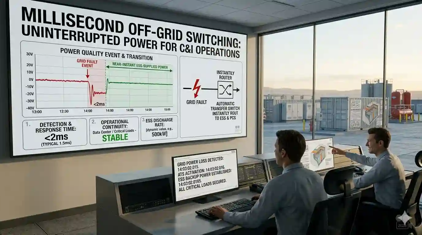 Millisecond Off-Grid Switching: Uninterrupted Power for C&I Operations