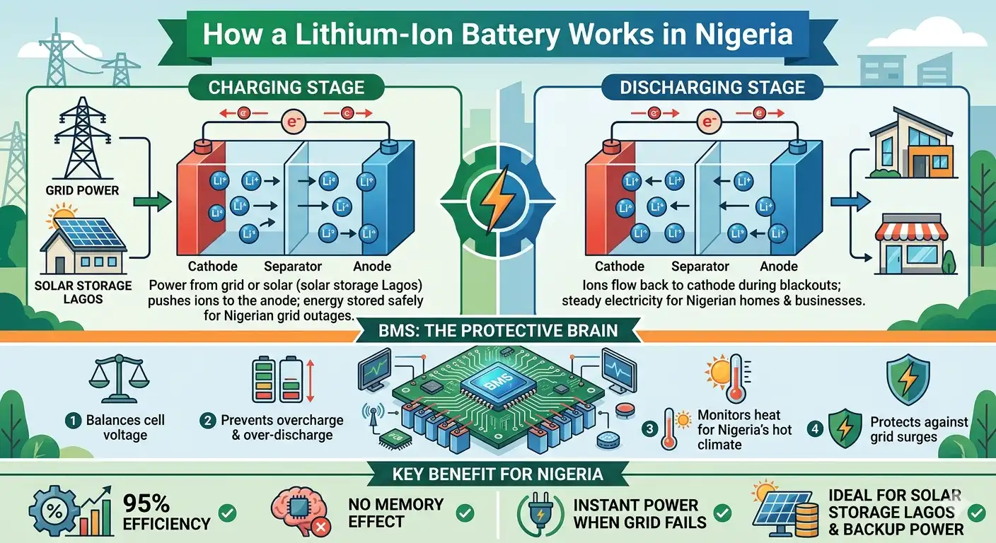 How Lithium-Ion Batteries Work | BMS & Solar Storage for Nigeria